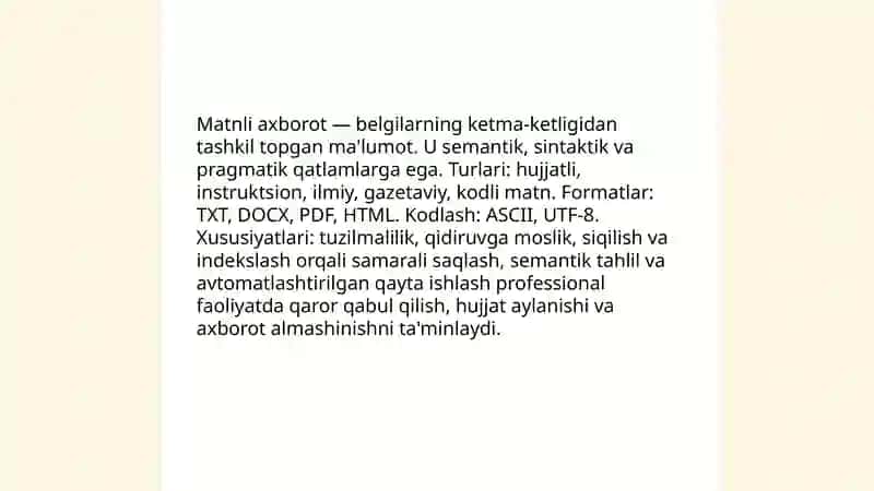Axborot va uning turlari 4