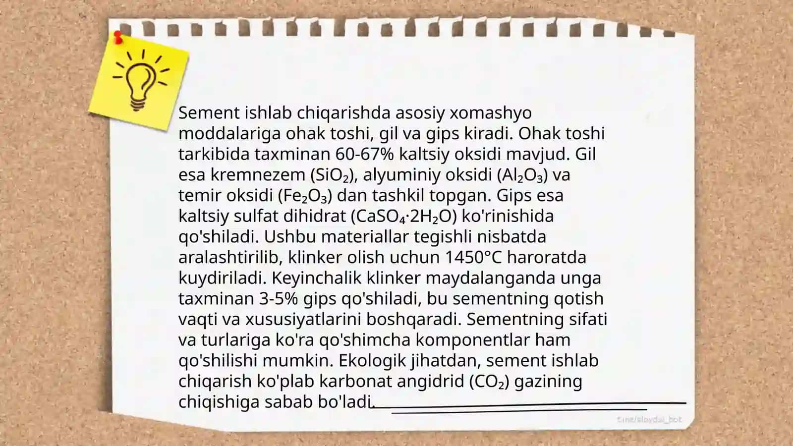 Sement ishlab chiqarish 4