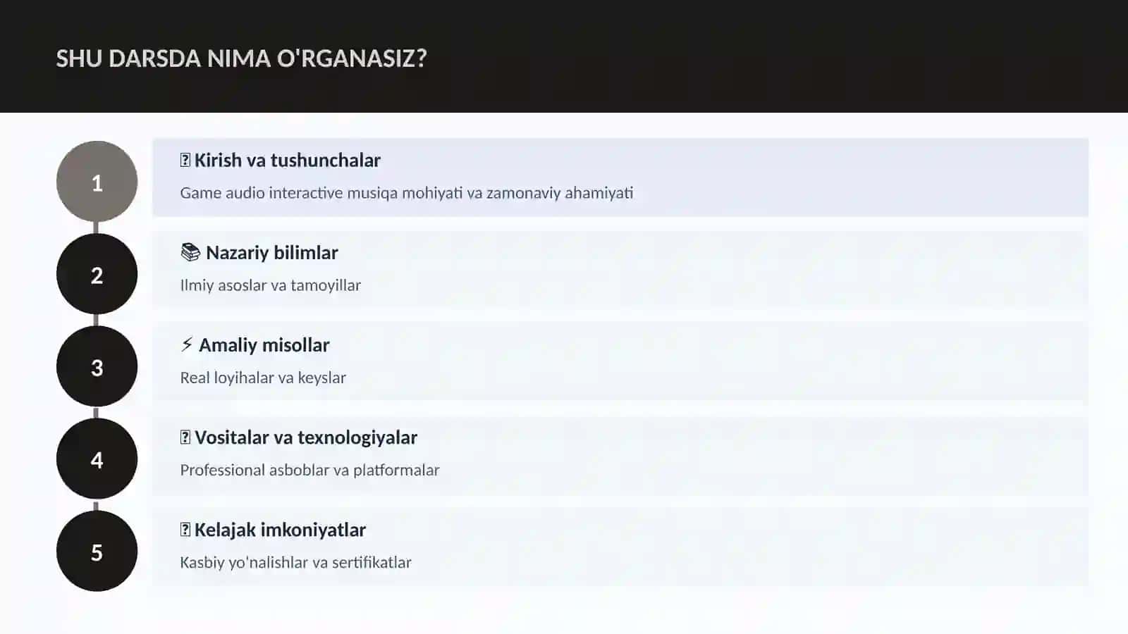 Game audio interactive musiqa 4