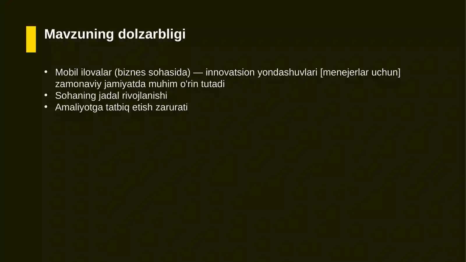 Mobil ilovalar (biznes sohasida) — innovatsion yondashuvlari [menejerlar uchun] 4