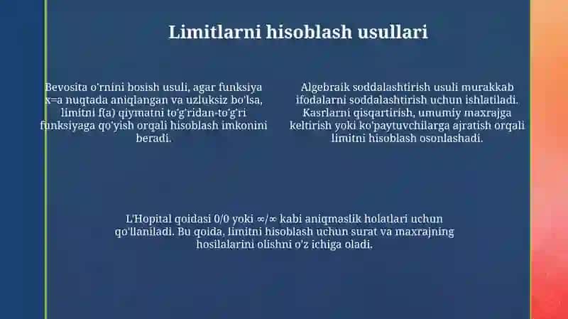 Funksiya limiti: Ta'rif 4