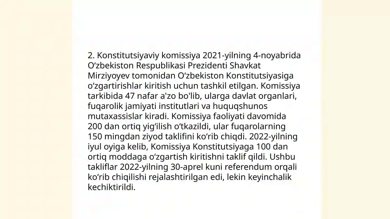 O'zbekiston Konstitutsiyasi Tarixi 4