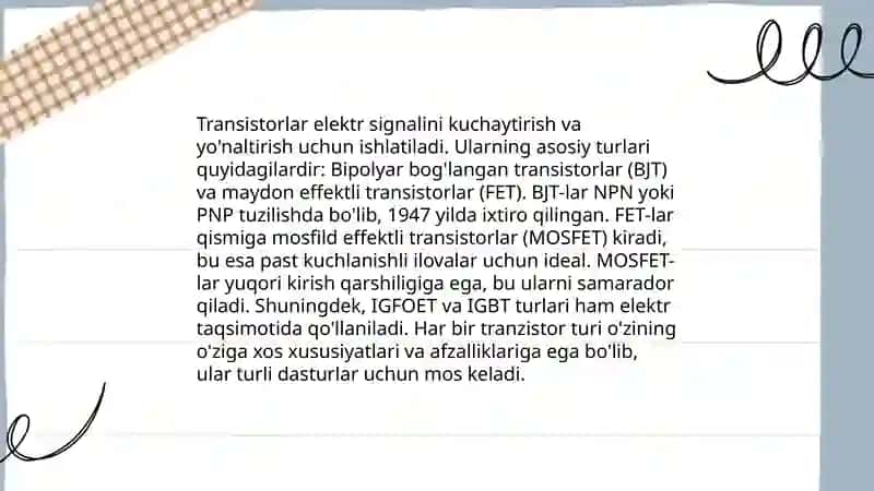 Tranzistorlar 4
