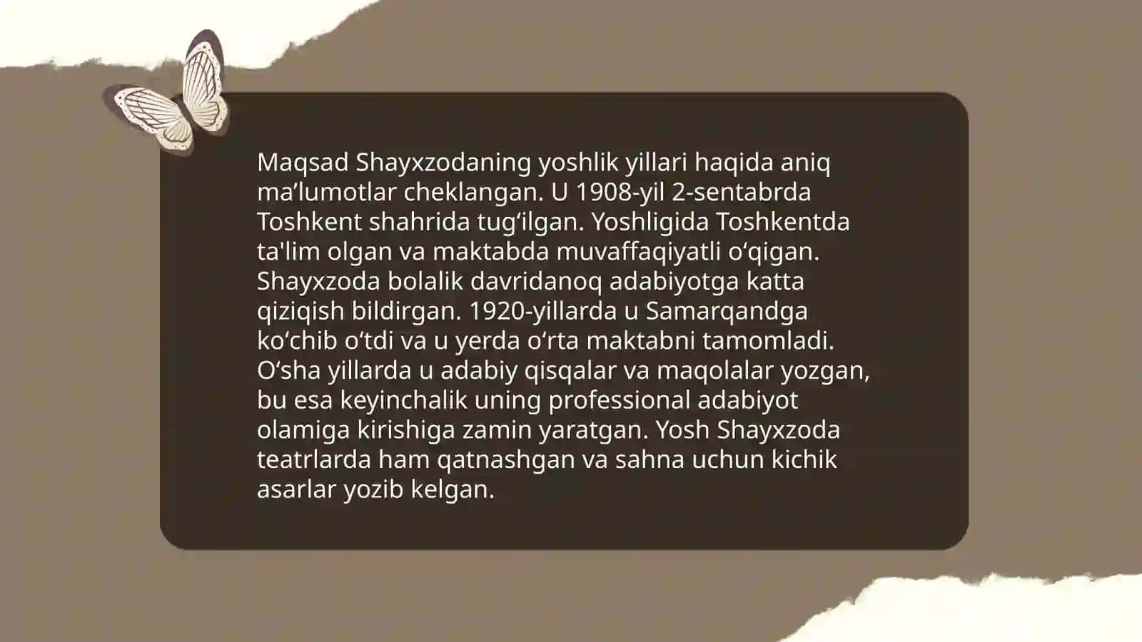 Maqsad Shayxzoda hayoti va ijodi 4