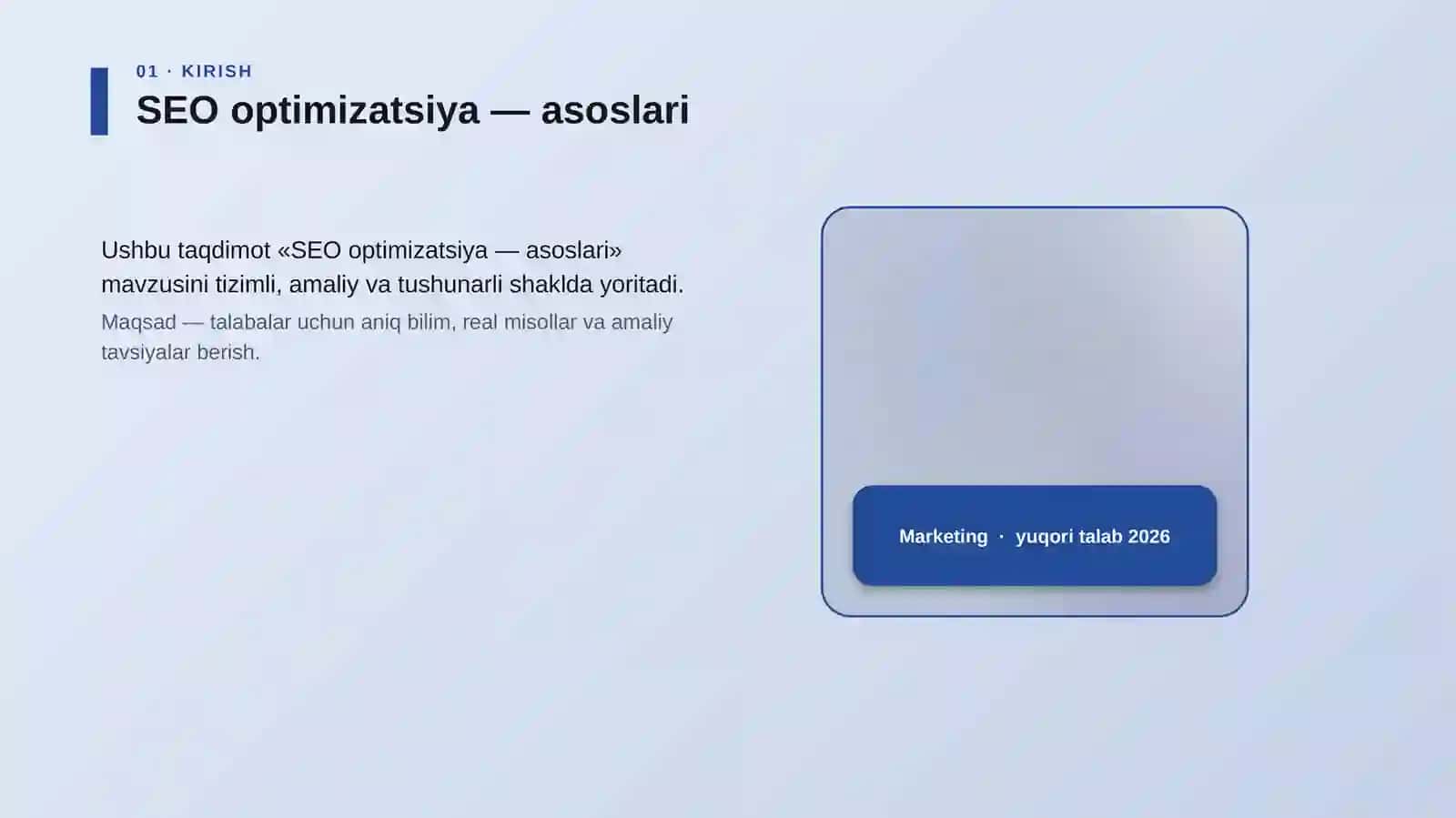 SEO optimizatsiya — asoslari 4
