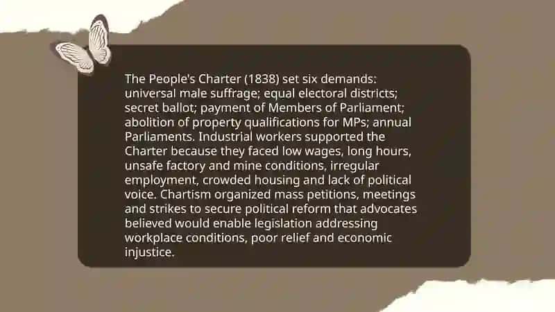 The Industrial Revolution Chartism 4