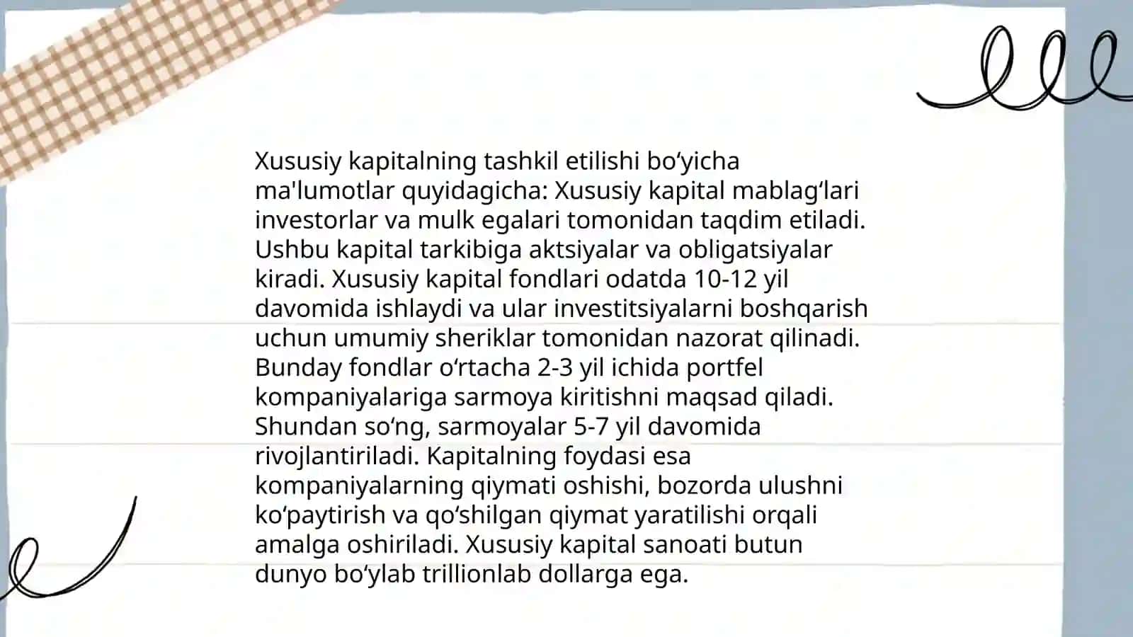 Xususiy kapital hisobi 4