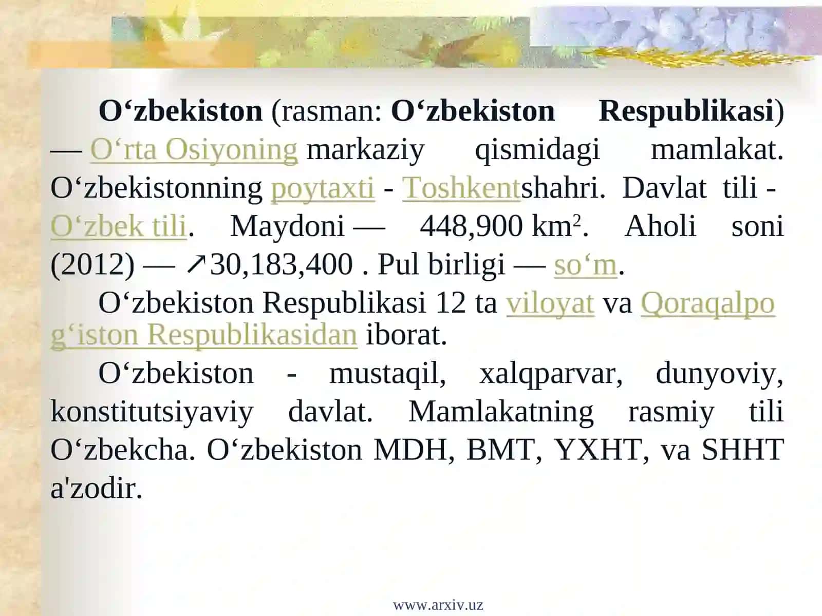Oʻzbekiston 4