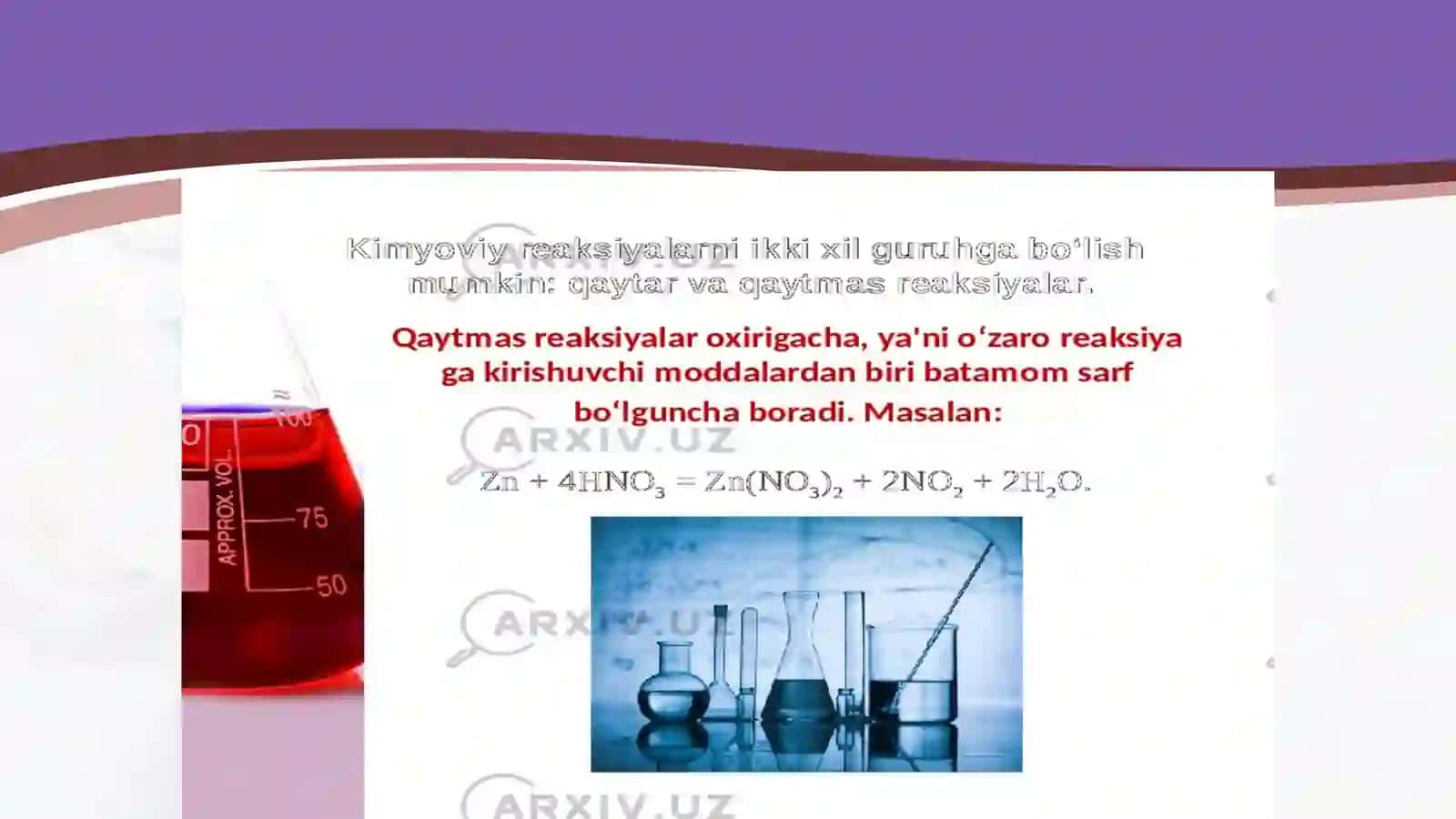 Kimyoviy  reaksiya  yo'nalishlari 4