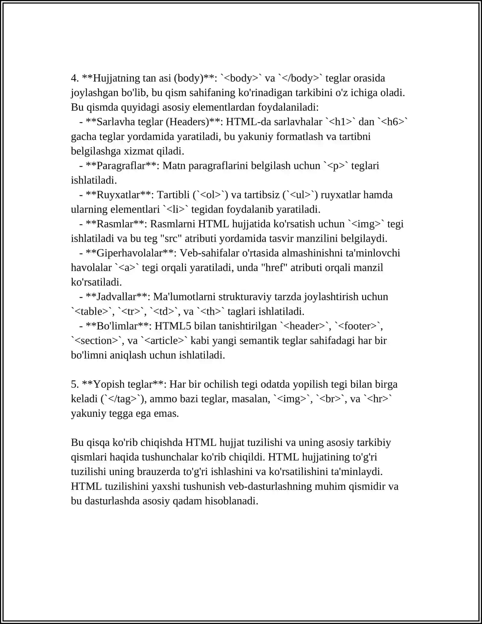 HTML FAYLLARINI YARATISH 4