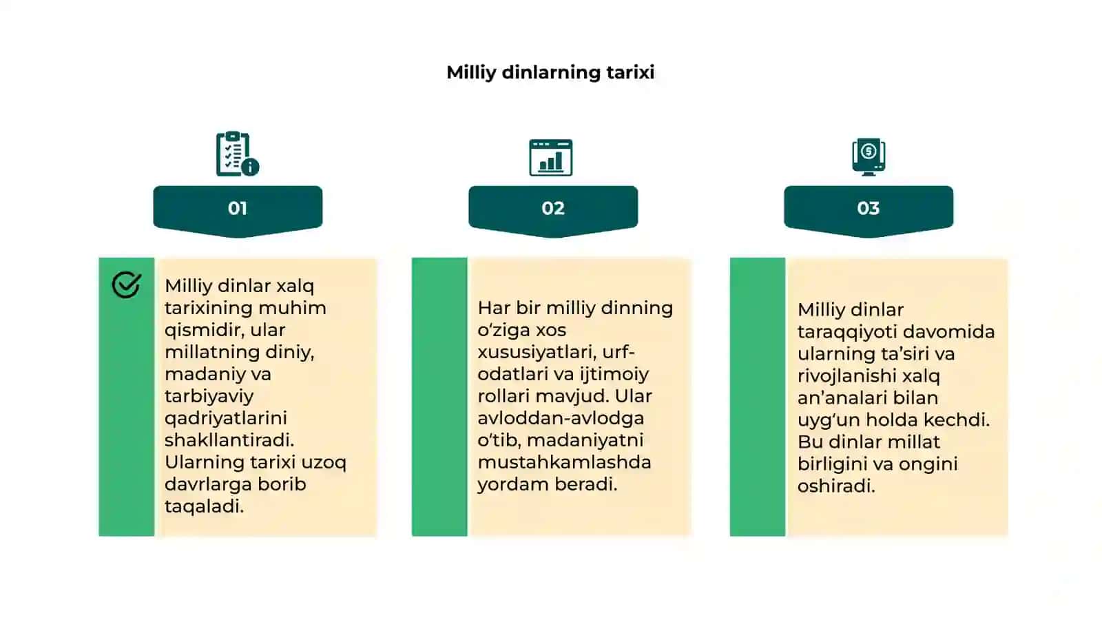 Milliy dinlar 4