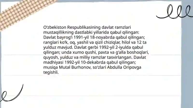 Mustaqillikning dastlabki yillarida 4
