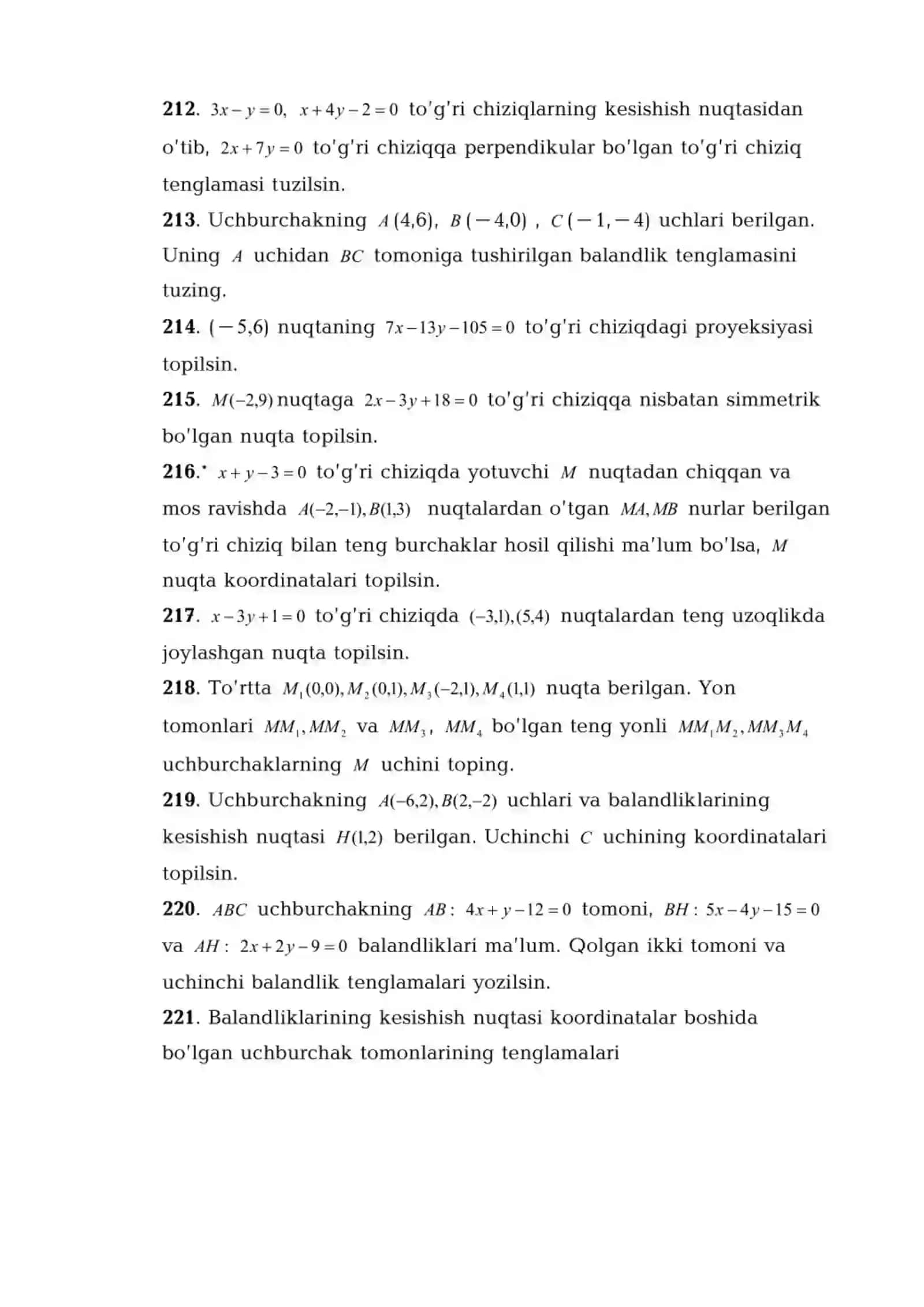 Ikki to’g’ri chiziq orasidagi burchak 4