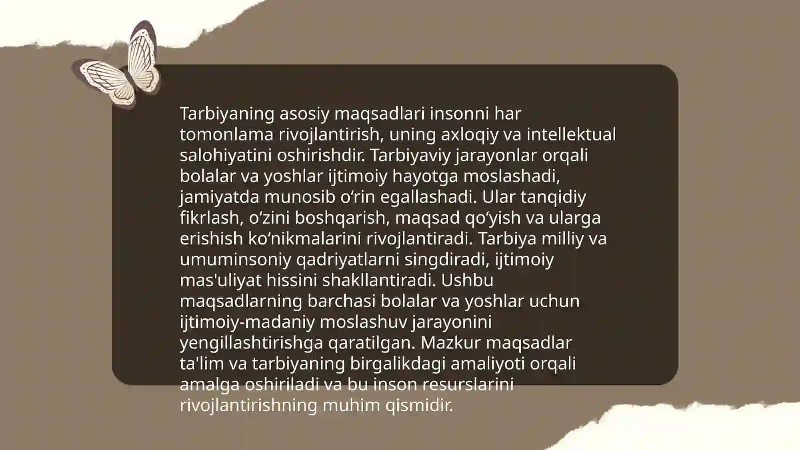 Tarbiyaning maqsad va vazifalari 4