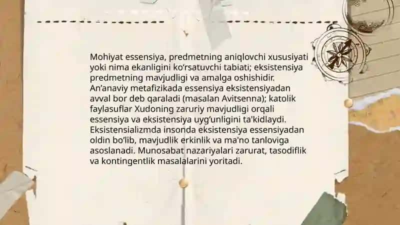 Ontologiya va tabiat falsafasi 4