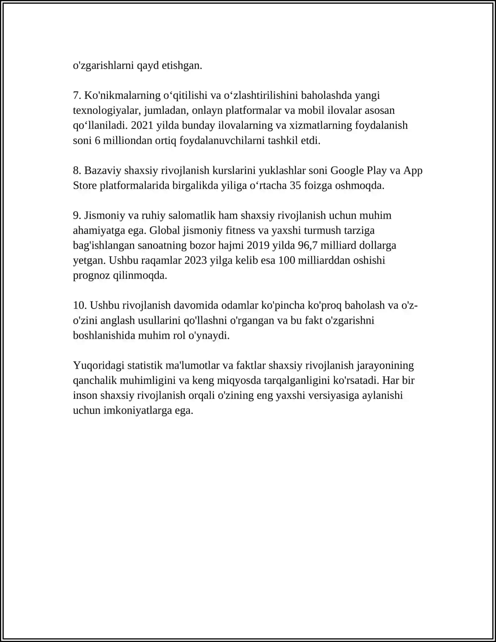 PSIXOLOGIYADAN 4