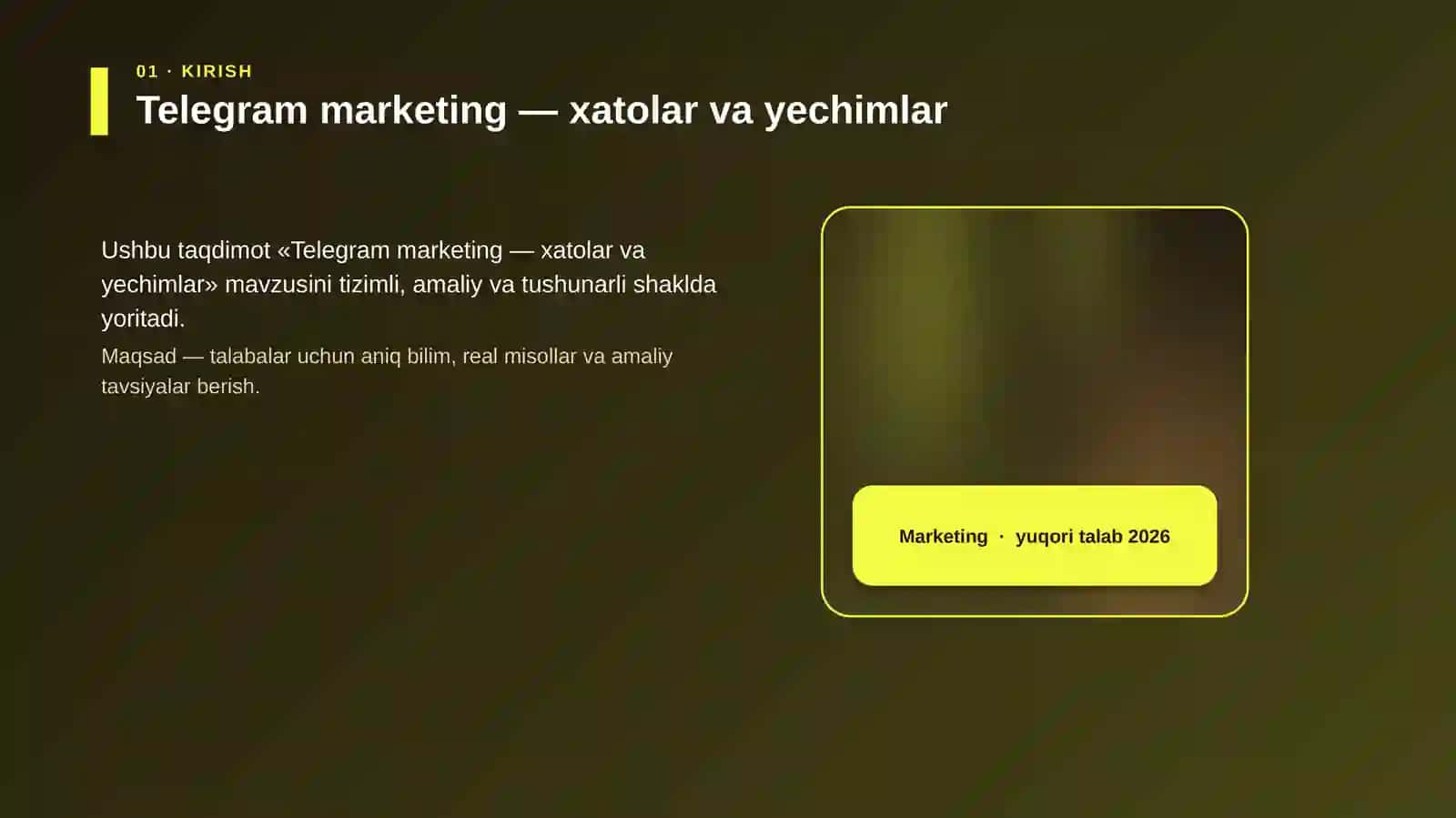 Telegram marketing — xatolar va yechimlar 4