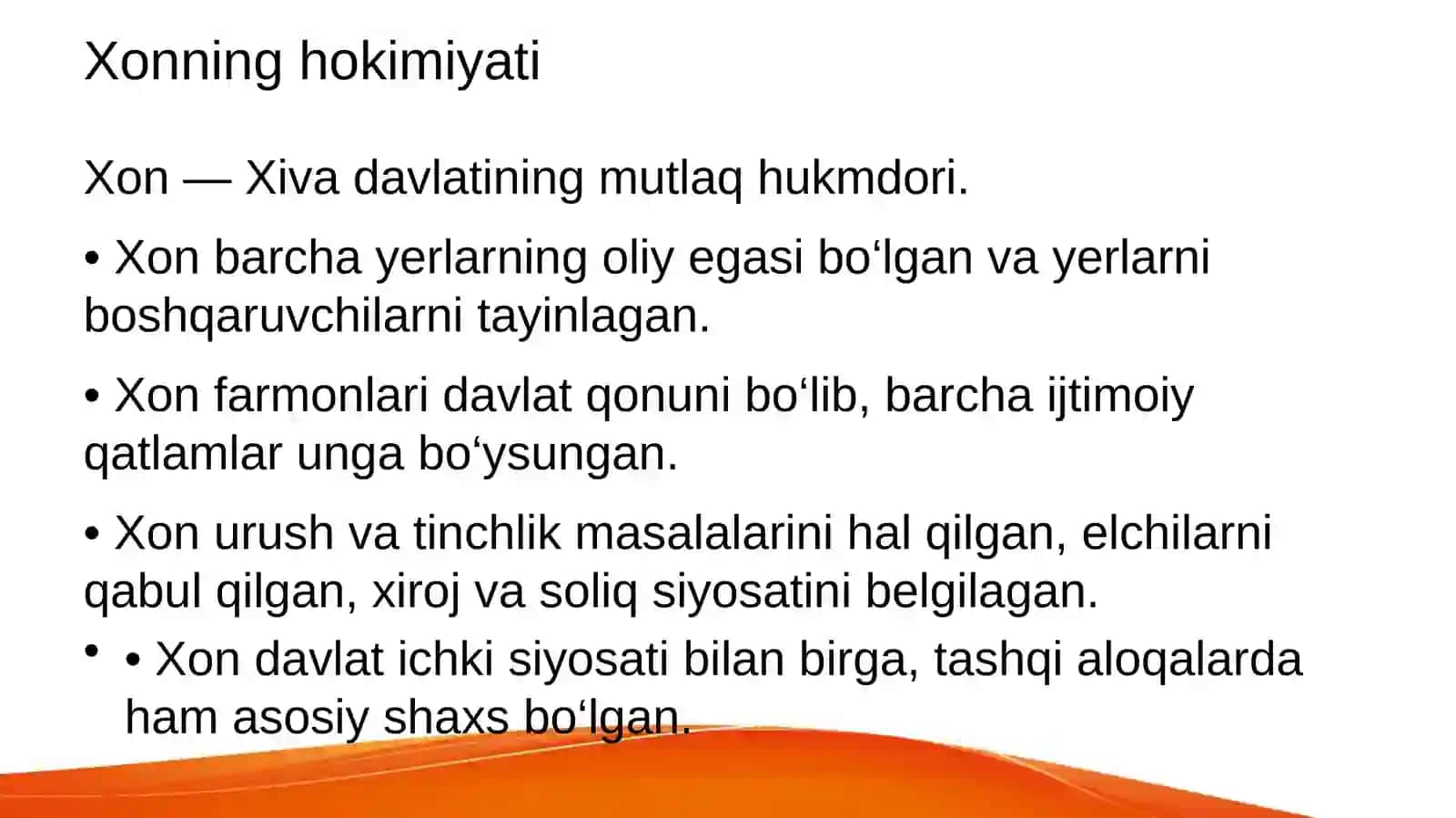 Xiva xonligidagi saroy unvonlari vamansablari 4