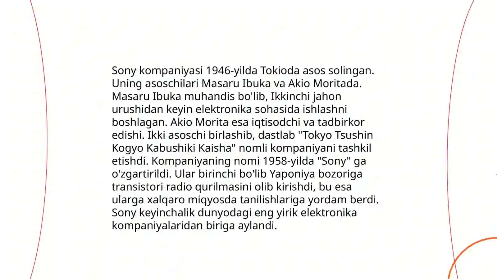 Sony kompaniyasining tarixi 4