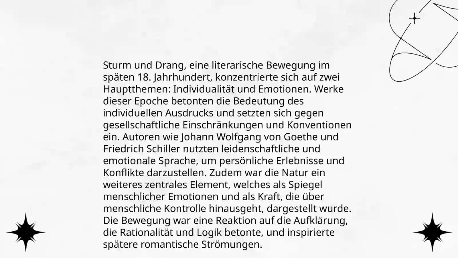 Die Literatur der Sturm und Drang Bewegung 4