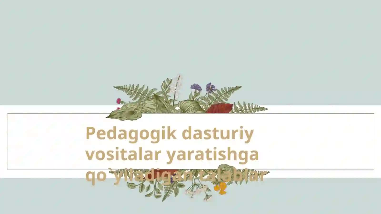 Pedagogik dasturiy vositalarning didaktik imkoniyatlari 4