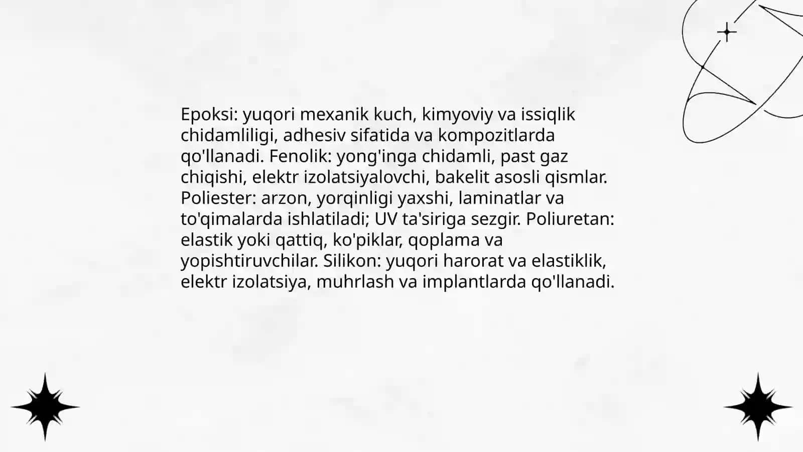 Termoreaktiv polimerlar 4