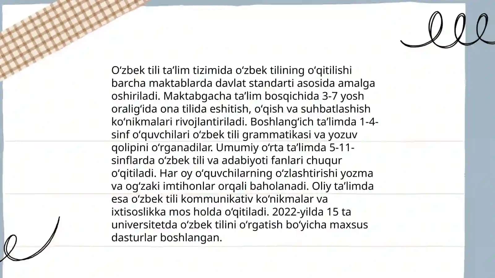 O'zbek tilining sohada qo'llanishi 4