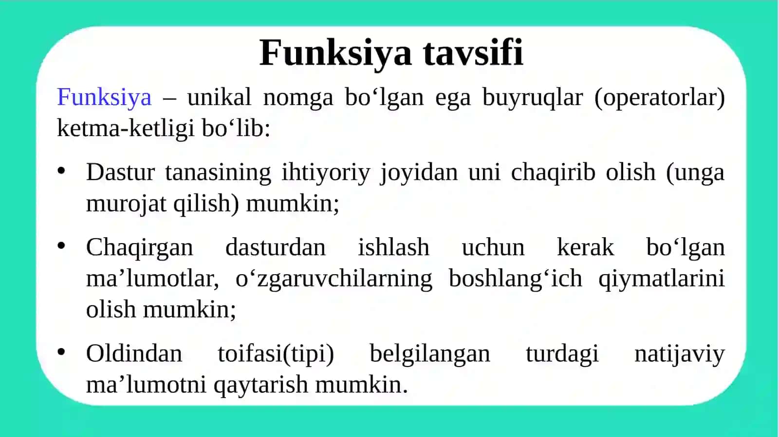 C++ da funksiyalar 4