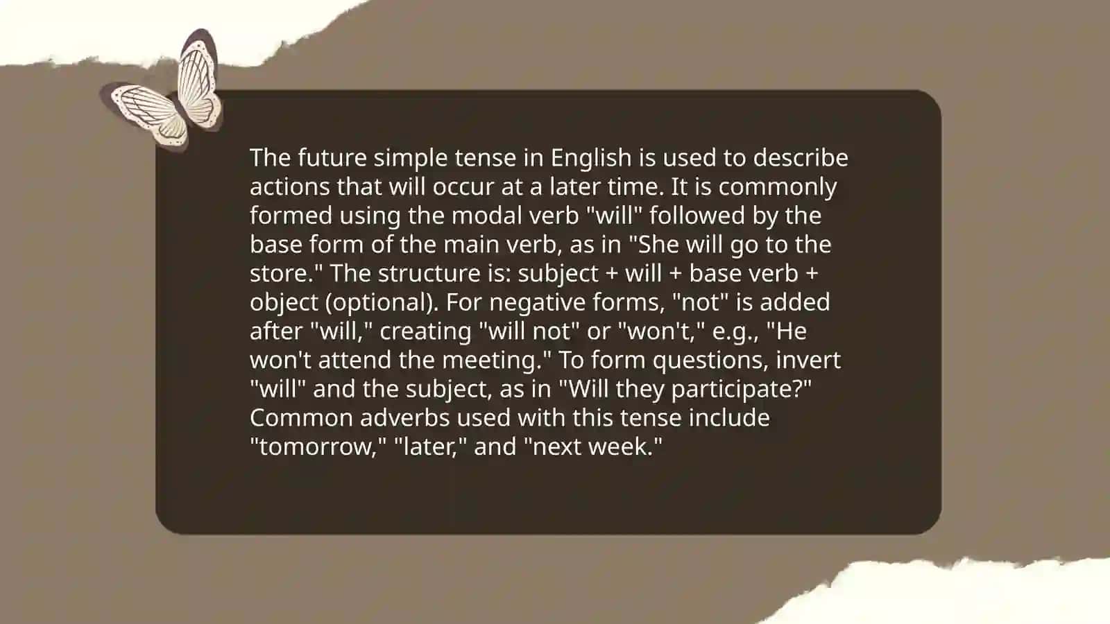 Introduction to Future Simple Tense 4
