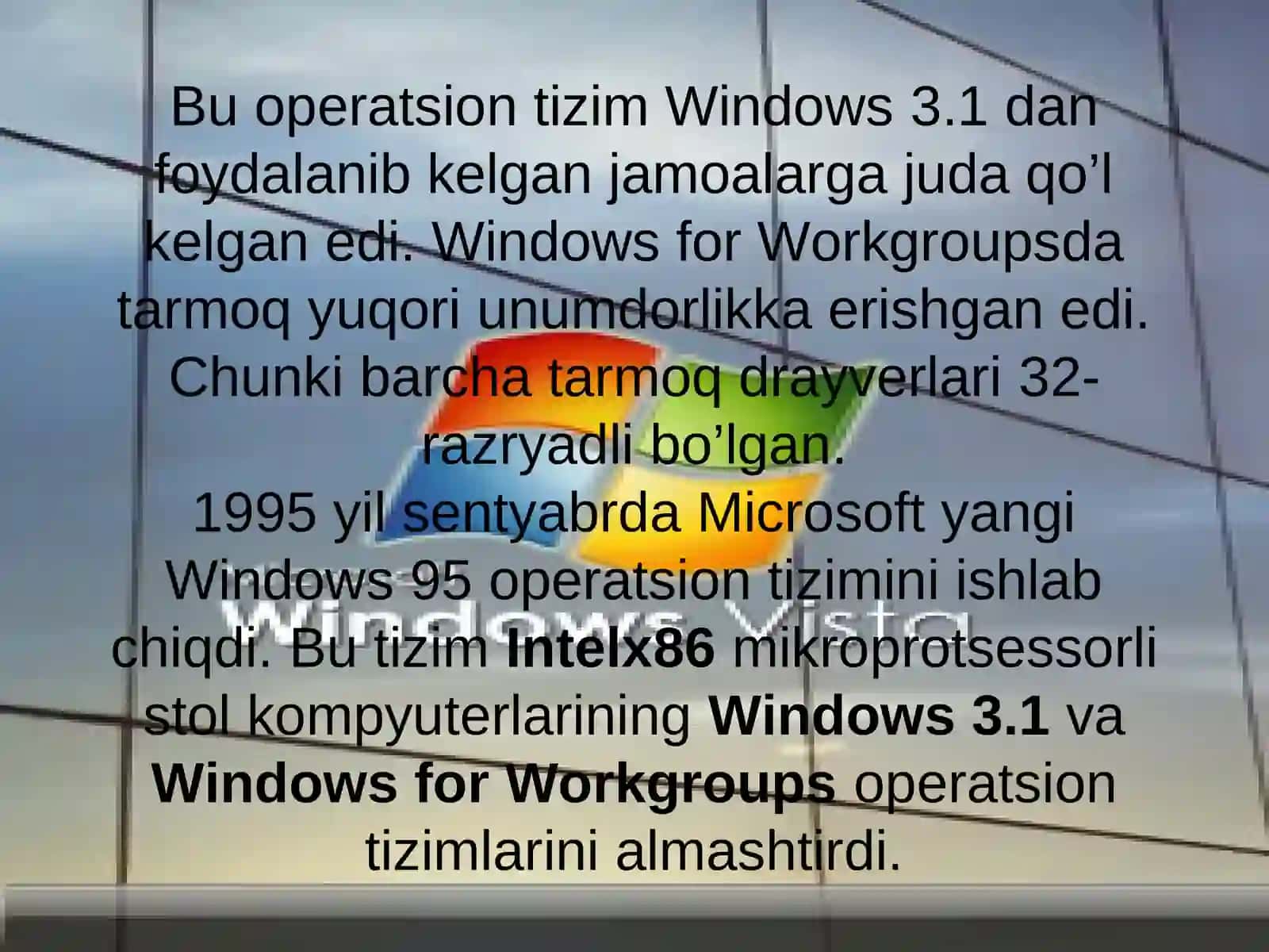 WINDOWS TIZIMI 4
