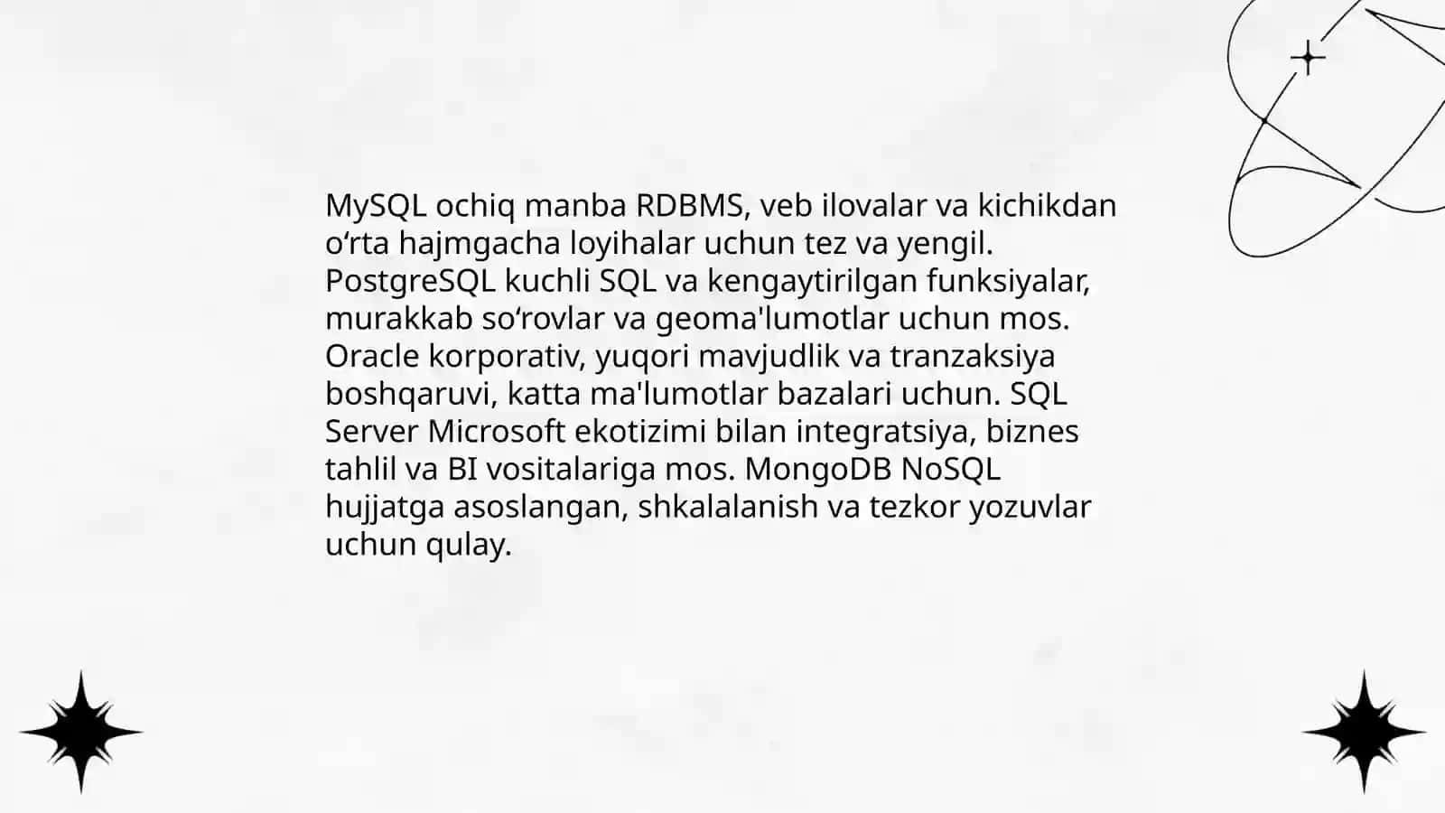 DBMS dasturlari va ulardan foydalanish 4