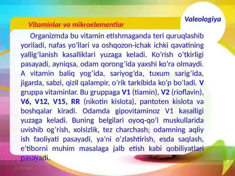 Vitaminlar va mikroelementlar 4