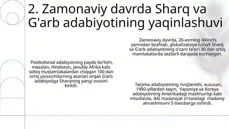 Sharq va G‘arb adabiyoti 4