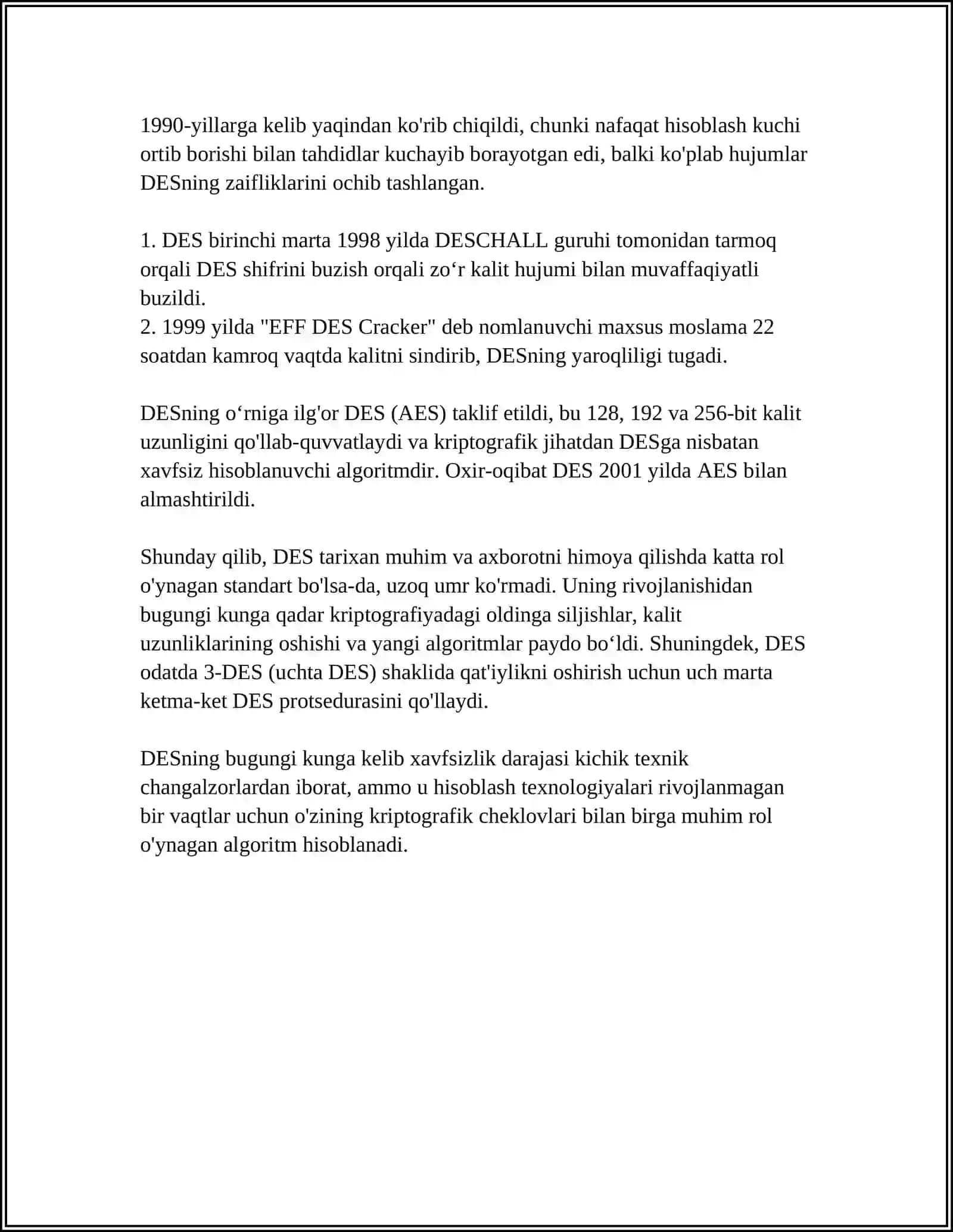 DATA ENCRYPTION STANDARDS 4