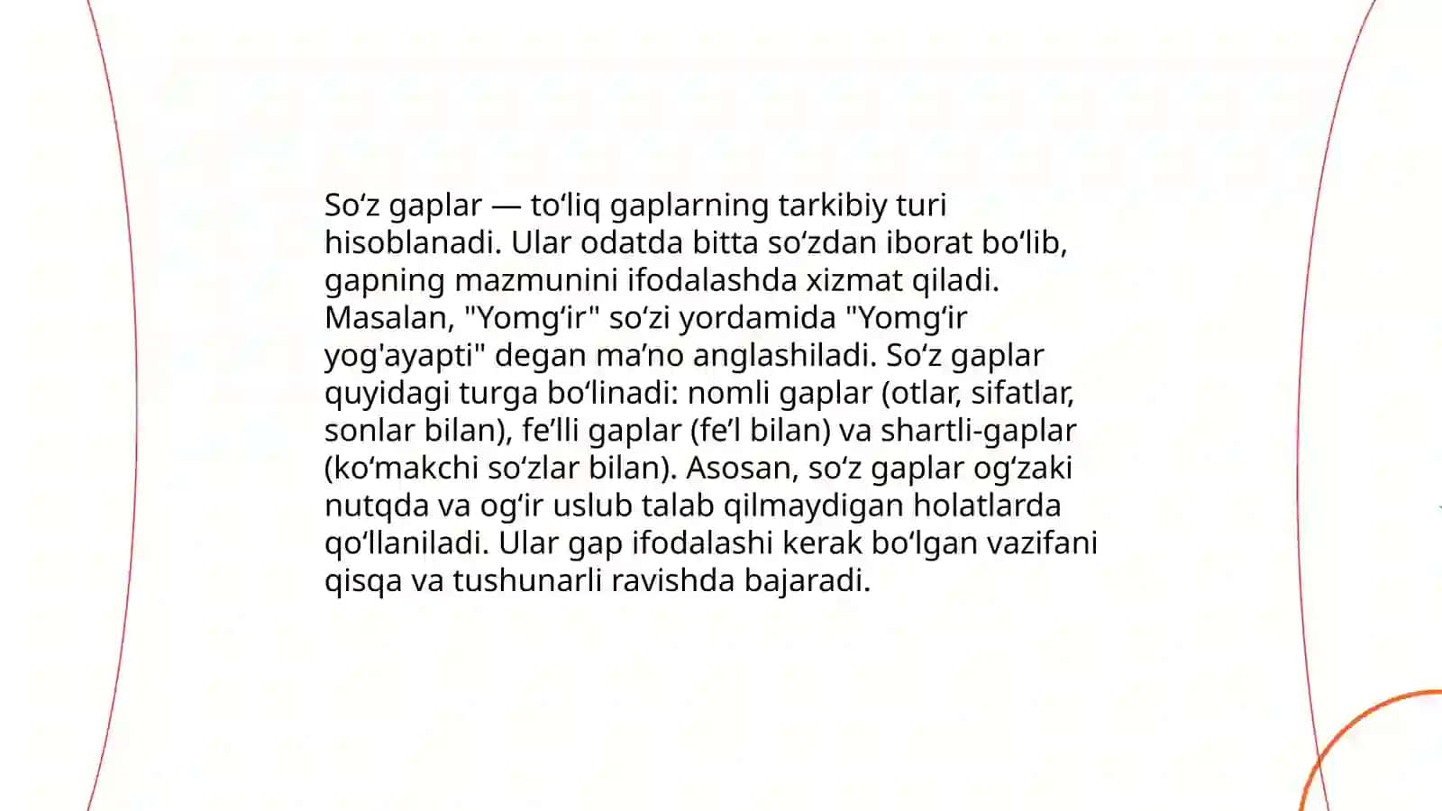 Soʻz gaplarning turlari 4