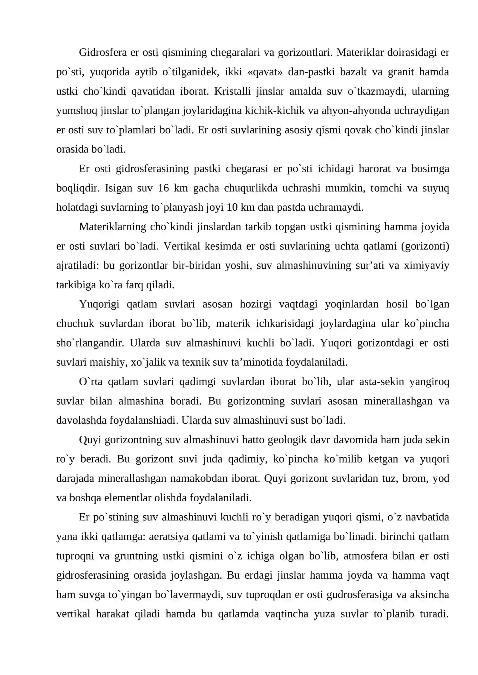 QURUQLIKDAGI SUVLAR 4
