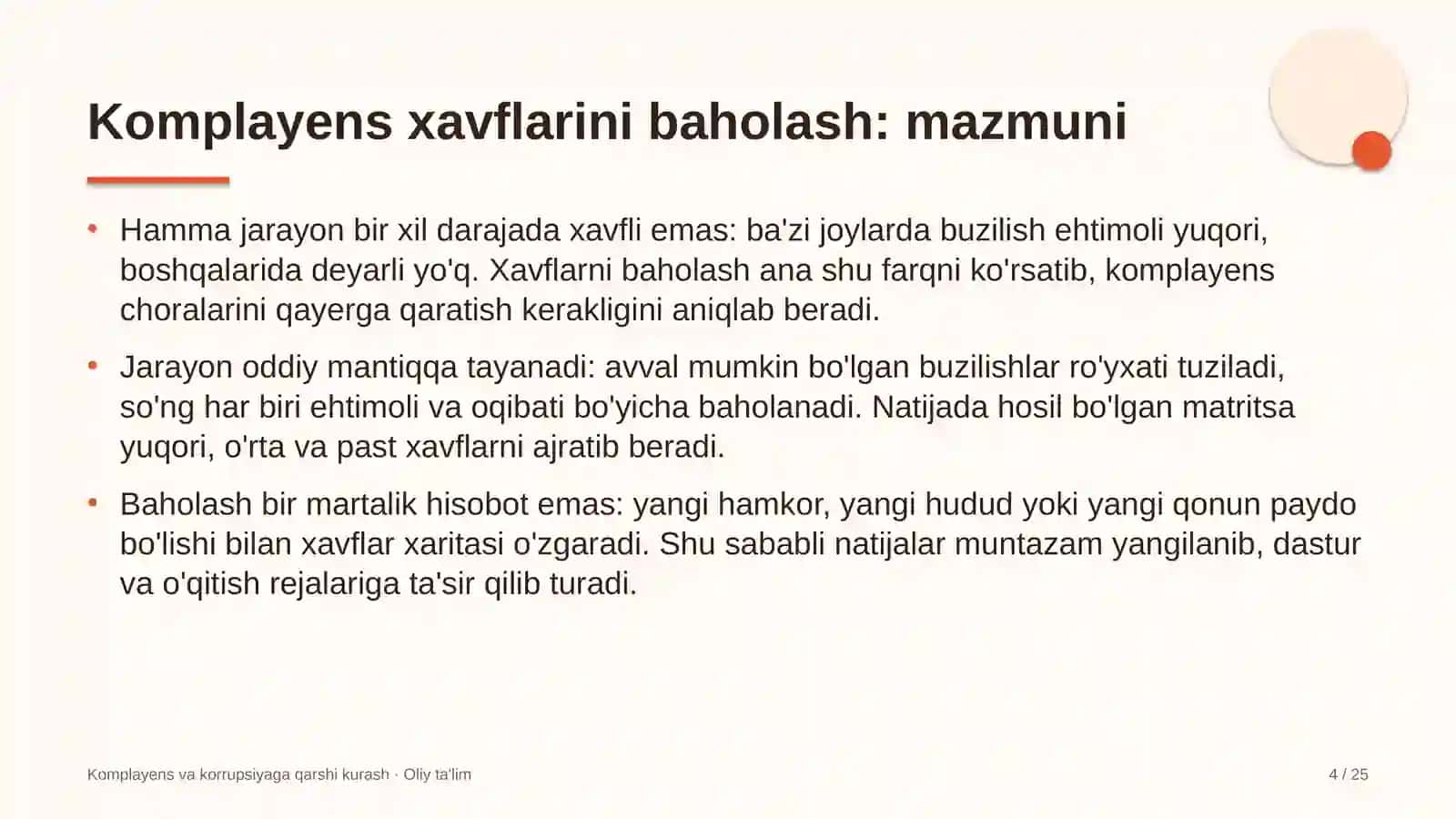 davlat arxivlarida komplayens xavflarini baholash 4949 4
