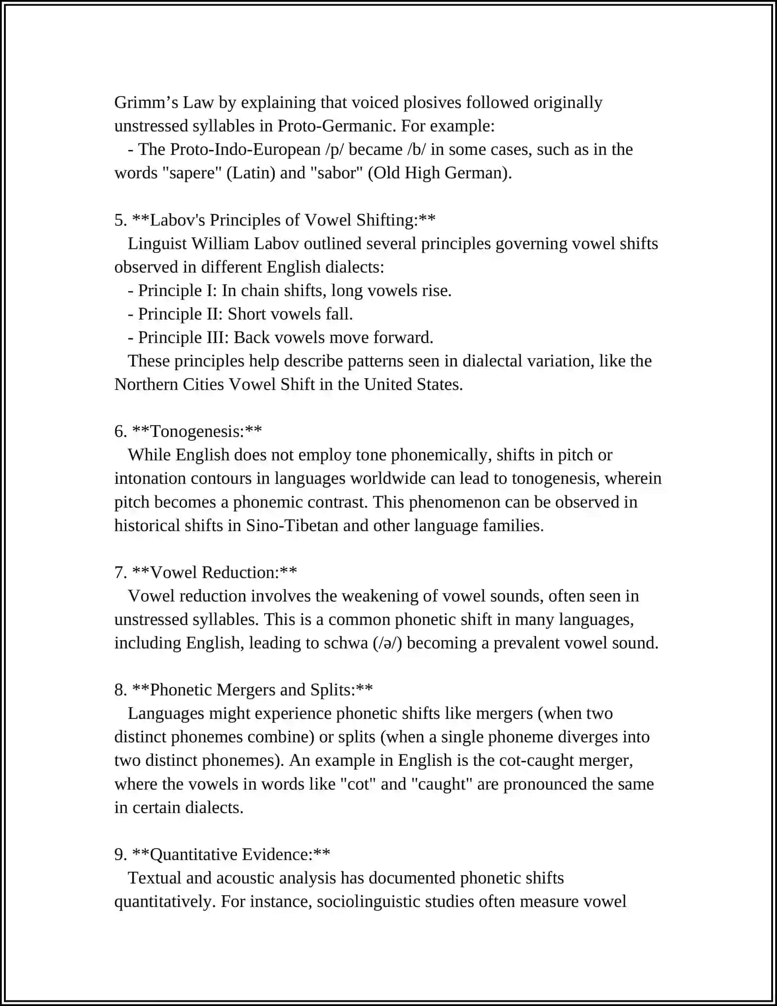 Phonetic Shifts Analysis 4