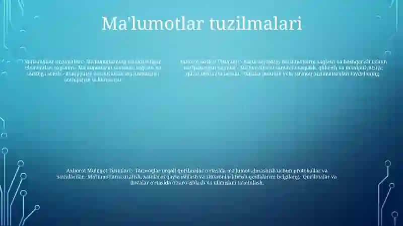 Axborot So'Rov Tizimlari 4