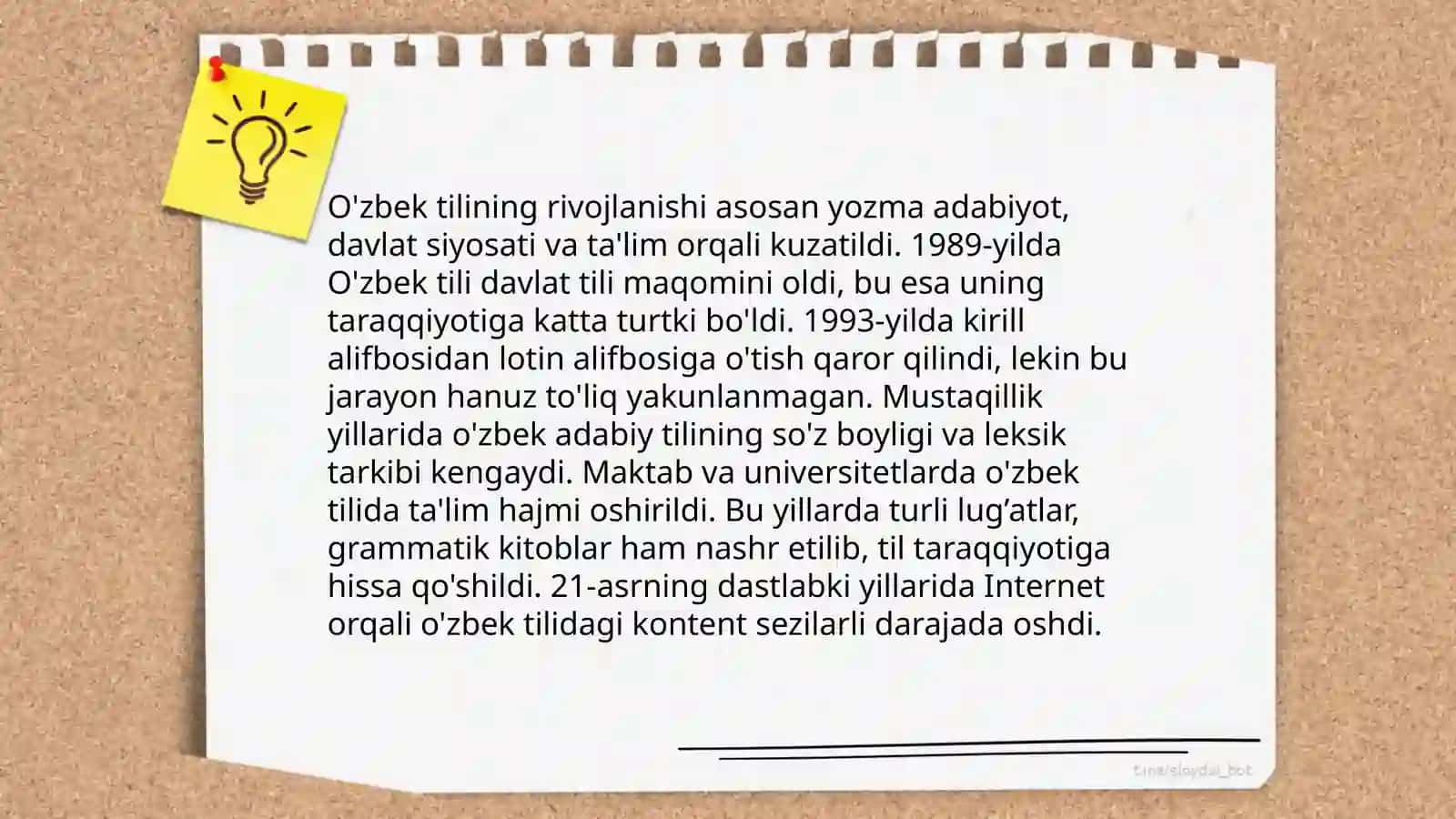 Tilim-boyligimning tarixi 4