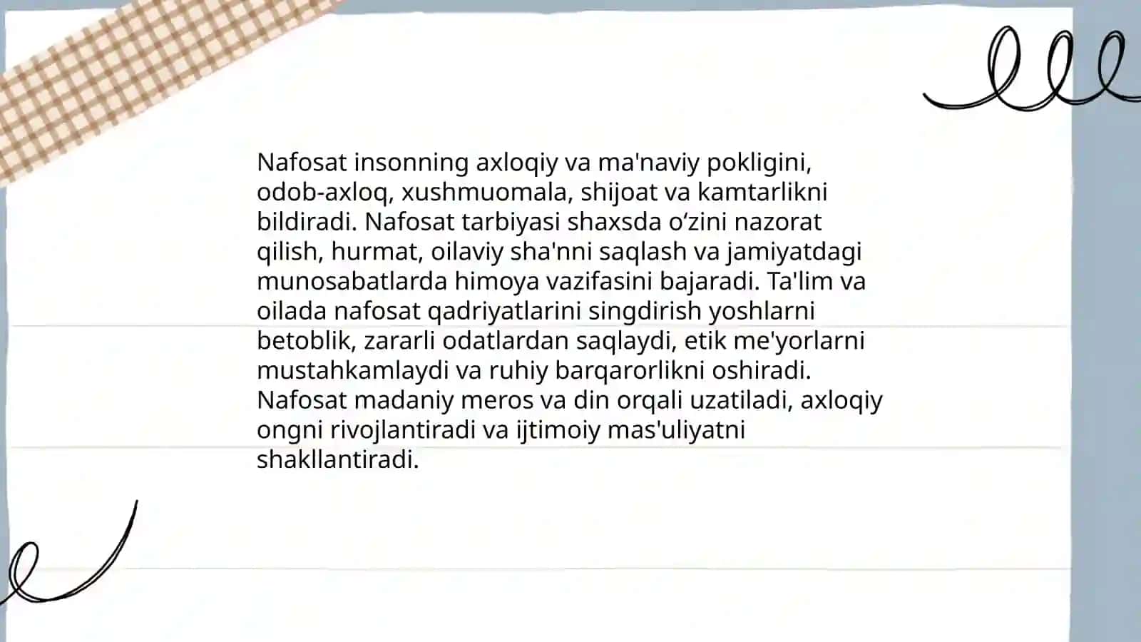 Nafosat tarbiyasi 4