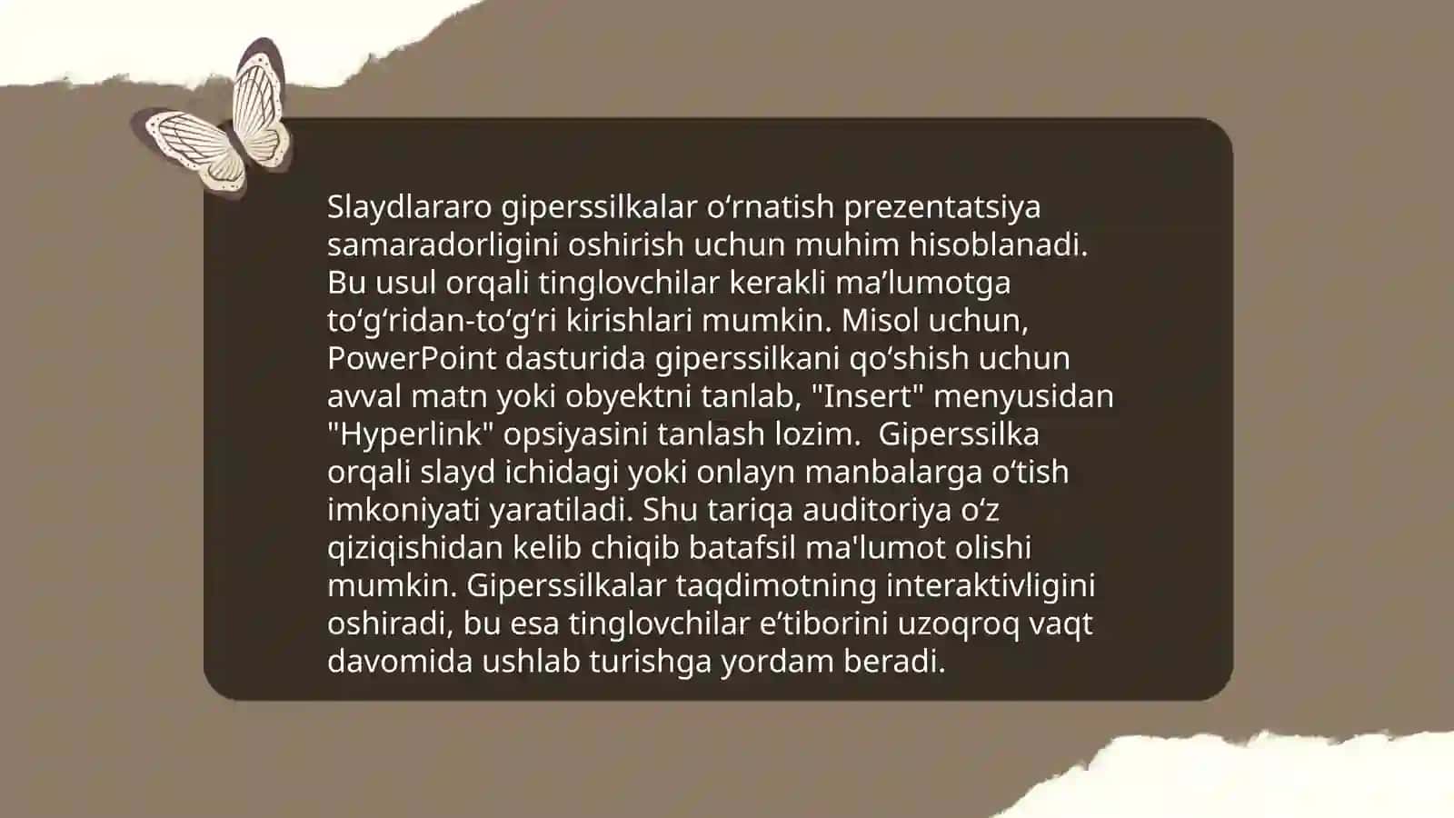 MS Power Pointda interaktiv taqdimotlar yaratish 4