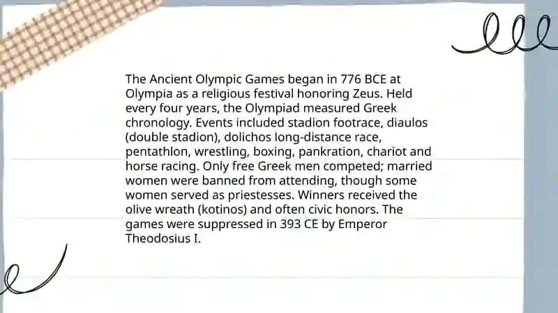 The Olympic Games 4