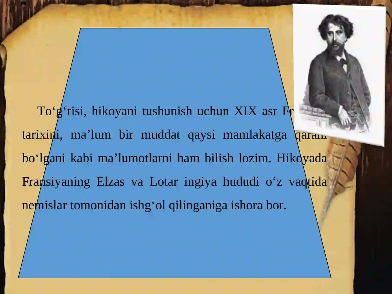 ALFONS DODE «SO‘NGGI SABOQ» HIKOYASI HAQIDA 4