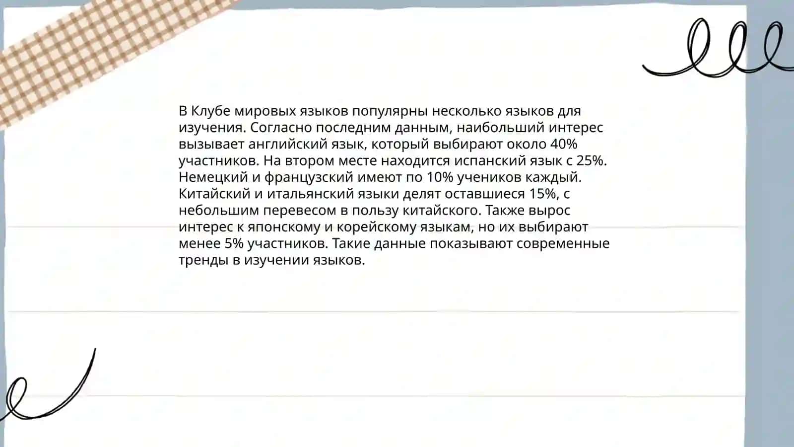 Клуб мировых языков 4