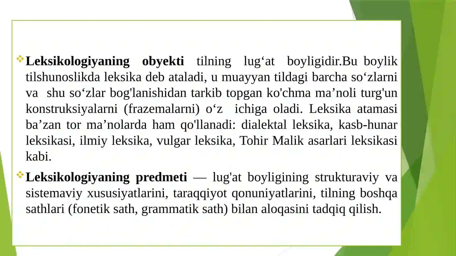 O‘ZBEK TILINING SOHADA QO‘LLANILISHI 4