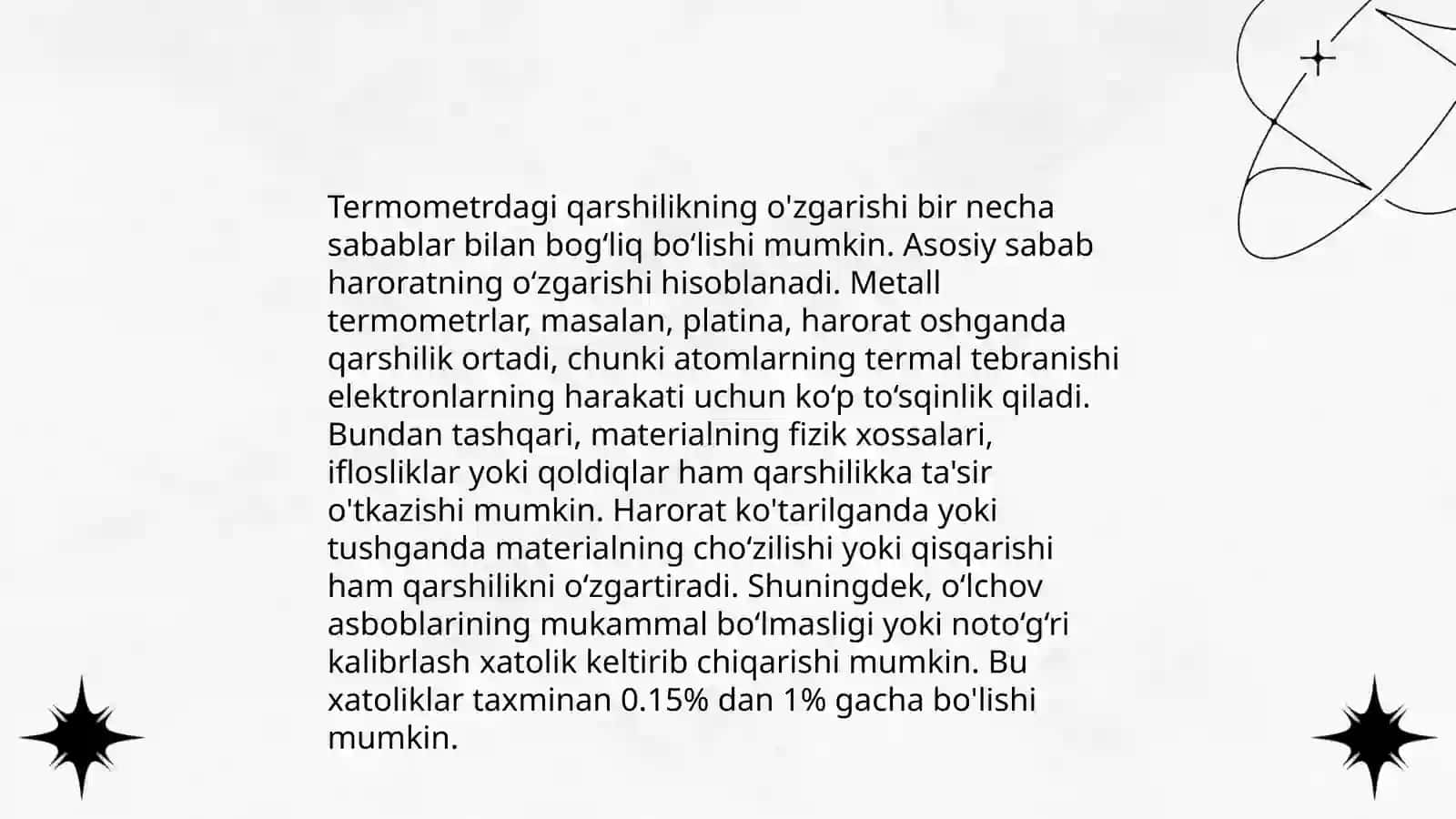 Qarshilik termometrlari bilan haroratni olchash 4