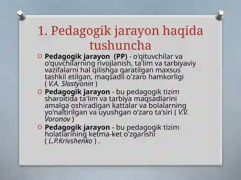 Pedagogik Jarayon 4