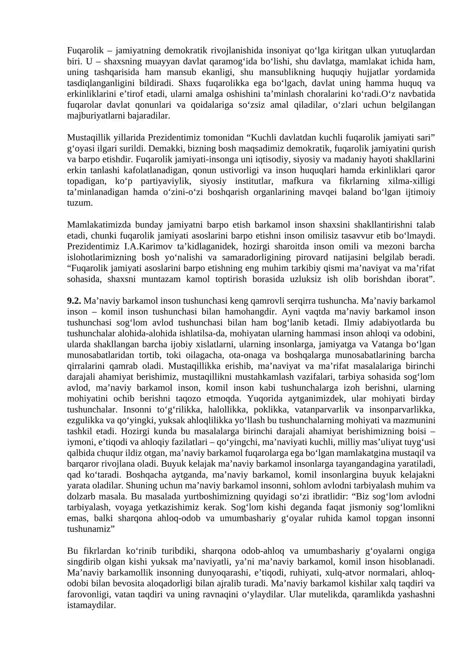 BILIM INSON MANAVIY KAMOLOTI OMILI 4