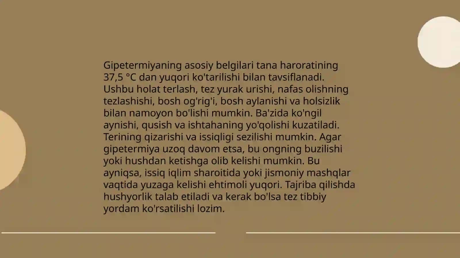 Isitmaning gipertermiyadan farqlovchi xossalari 4